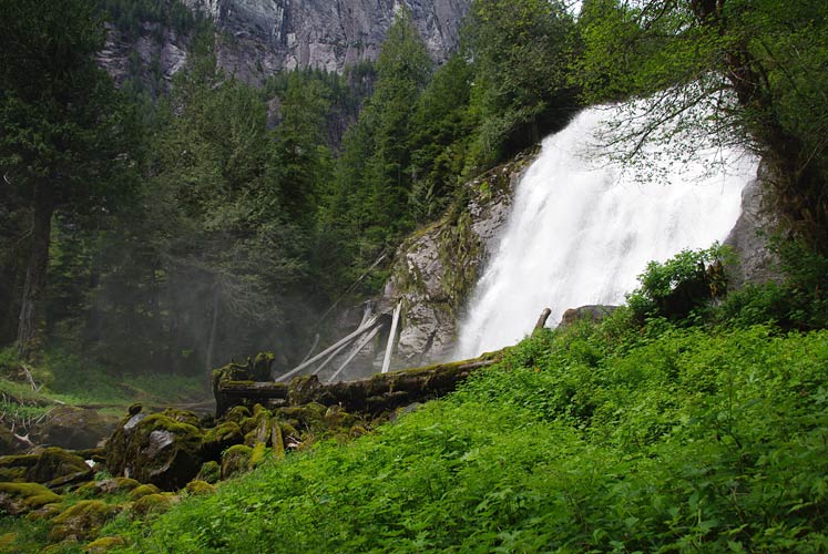 Chatterbox Falls from the walking trail in Princess Louisa Marine Park