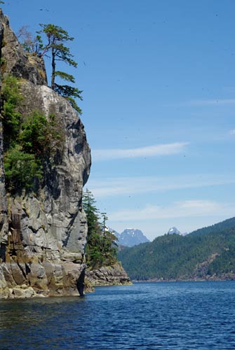 Fearney Bluffs, looking north in the Agamemnon Channel