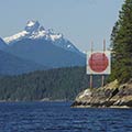 Mt Churchill in Jervis Inlet, taken from the Agamemnon Channel