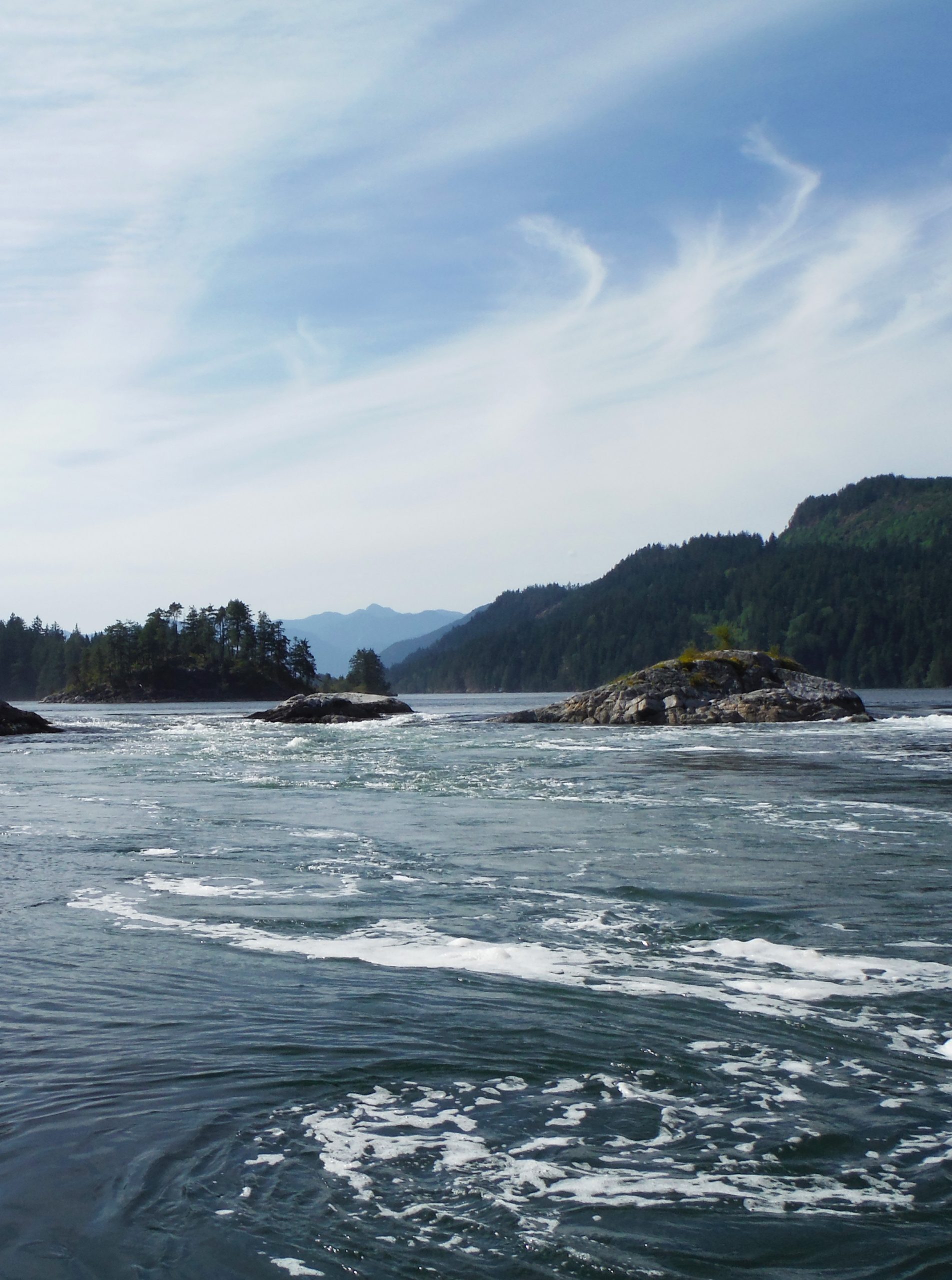 Current in Sechelt Rapids, Skookumchck Narrows